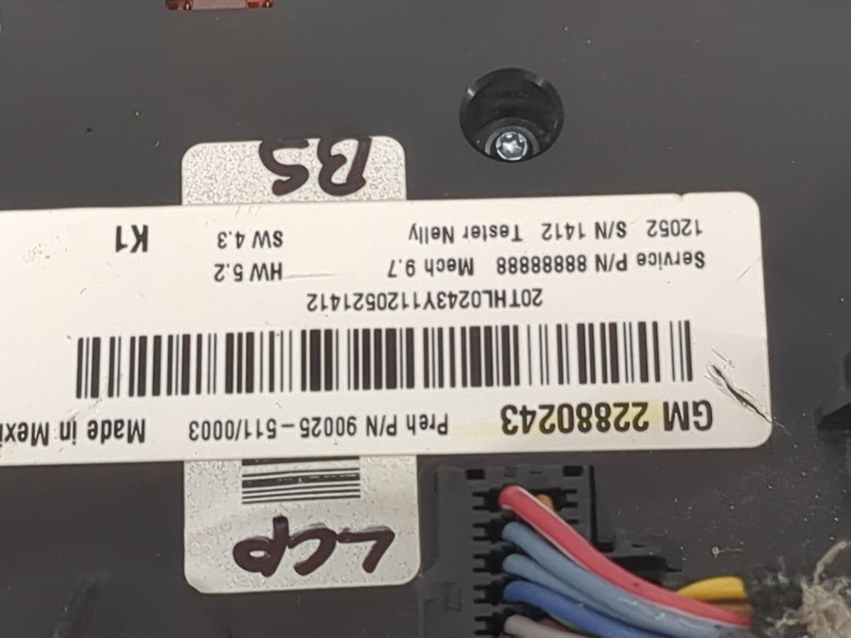 2012-2015 Chevrolet Equinox Radio Control Panel 1504171 - Oemusedautoparts1.com