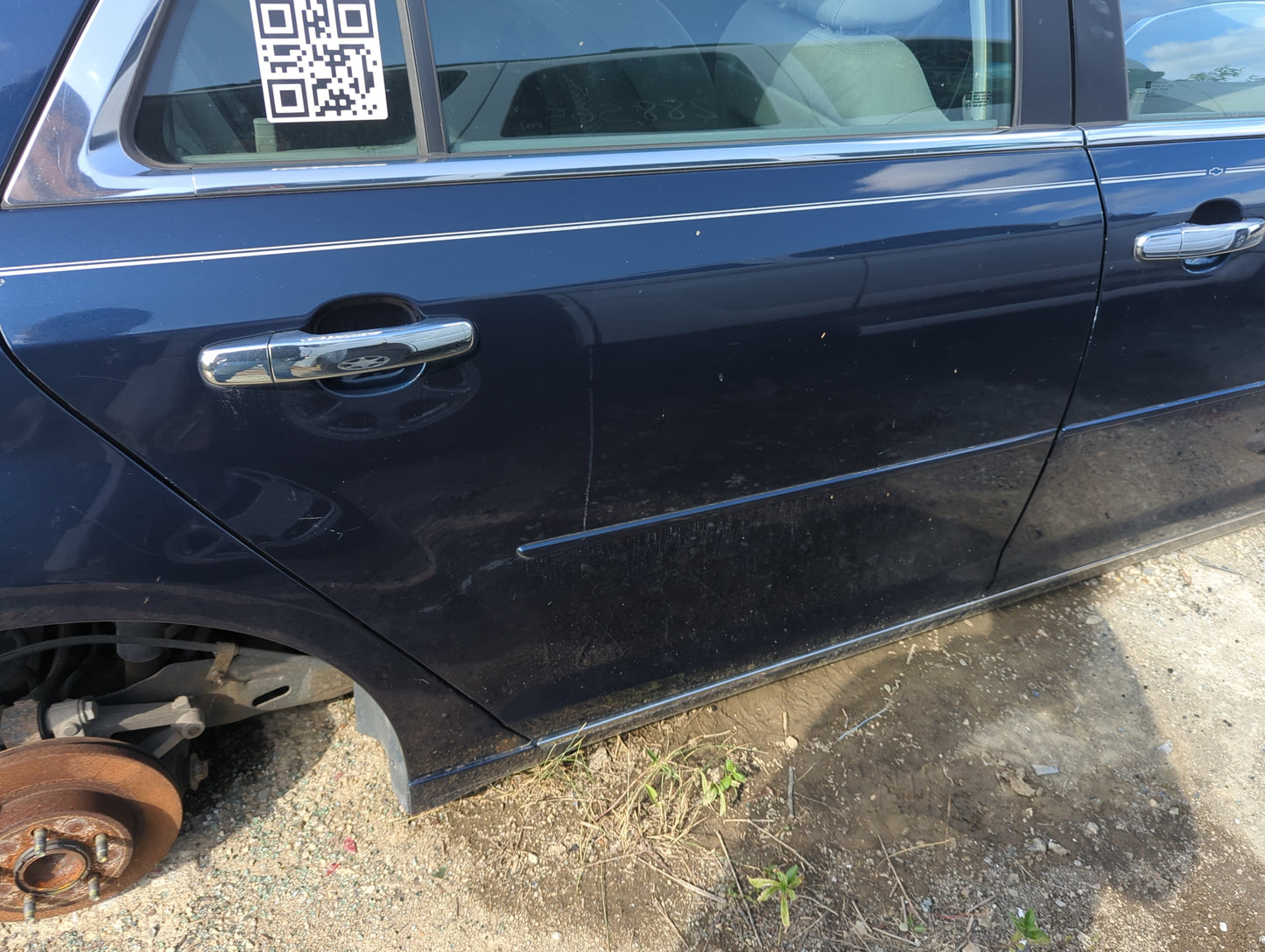 2008-2012 Chevrolet Malibu Passenger Rear Door Oem - Oemusedautoparts1.com