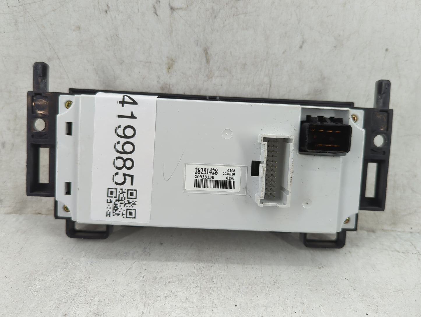 2008-2012 Chevrolet Malibu Climate Control Module Temperature AC/Heater Replacement P/N:20923130 28251428 Fits OEM Used Auto