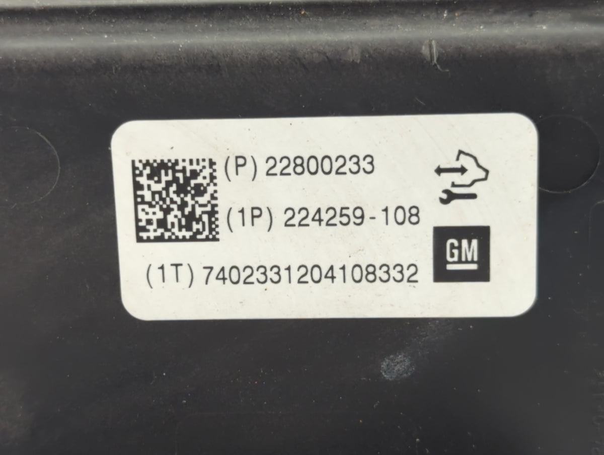 2012 Chevrolet Malibu Anti-Lock Brake ABS Pump Module Actuator OEM P/N:224259-108 22800233 Fits OEM Used Auto Parts - Oemuse
