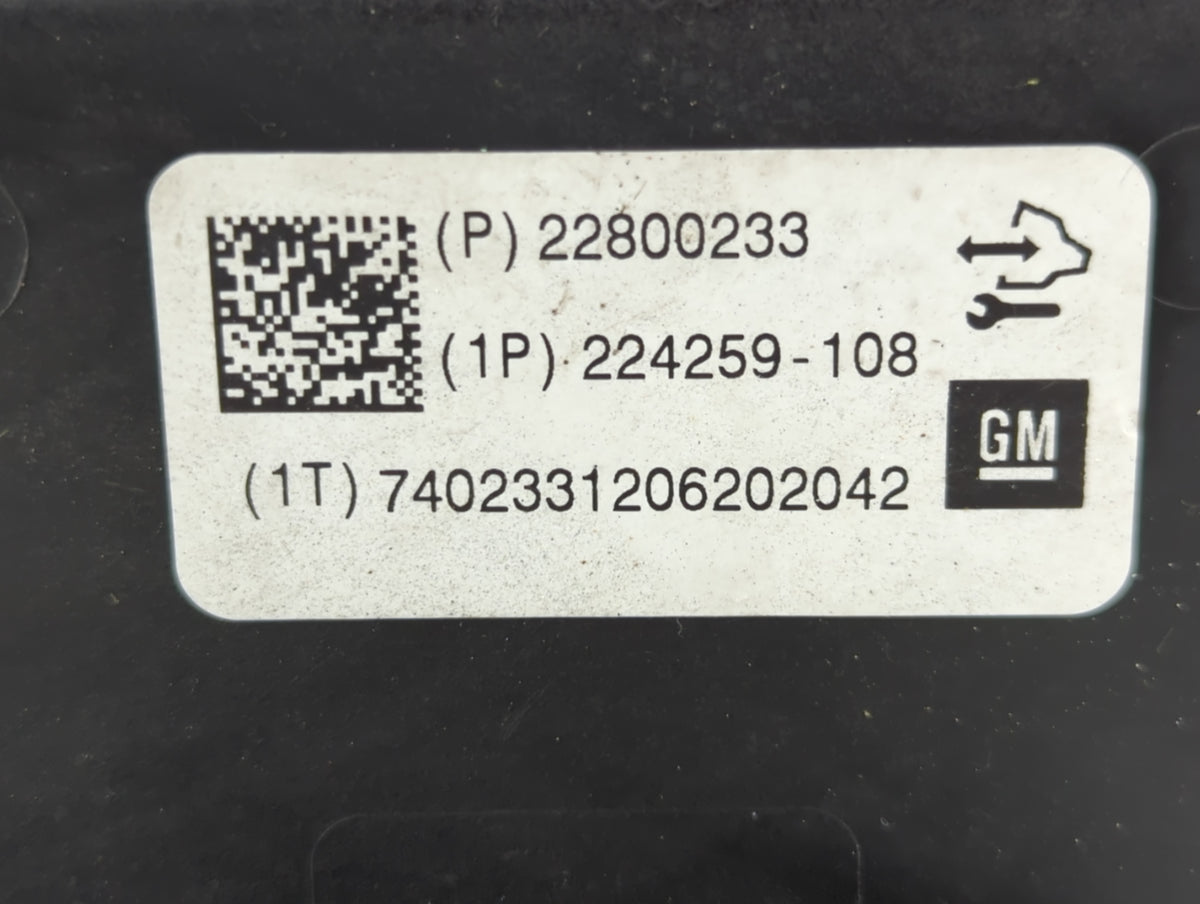 2012 Chevrolet Malibu Anti-Lock Brake ABS Pump Module Actuator OEM P/N:224259-108 22800233 Fits OEM Used Auto Parts - Oemuse