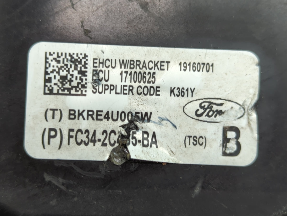 2012 Chevrolet Malibu Anti-Lock Brake ABS Pump Module Actuator OEM P/N:FC34-2C4--5-BA Fits OEM Used Auto Parts - Oemusedauto