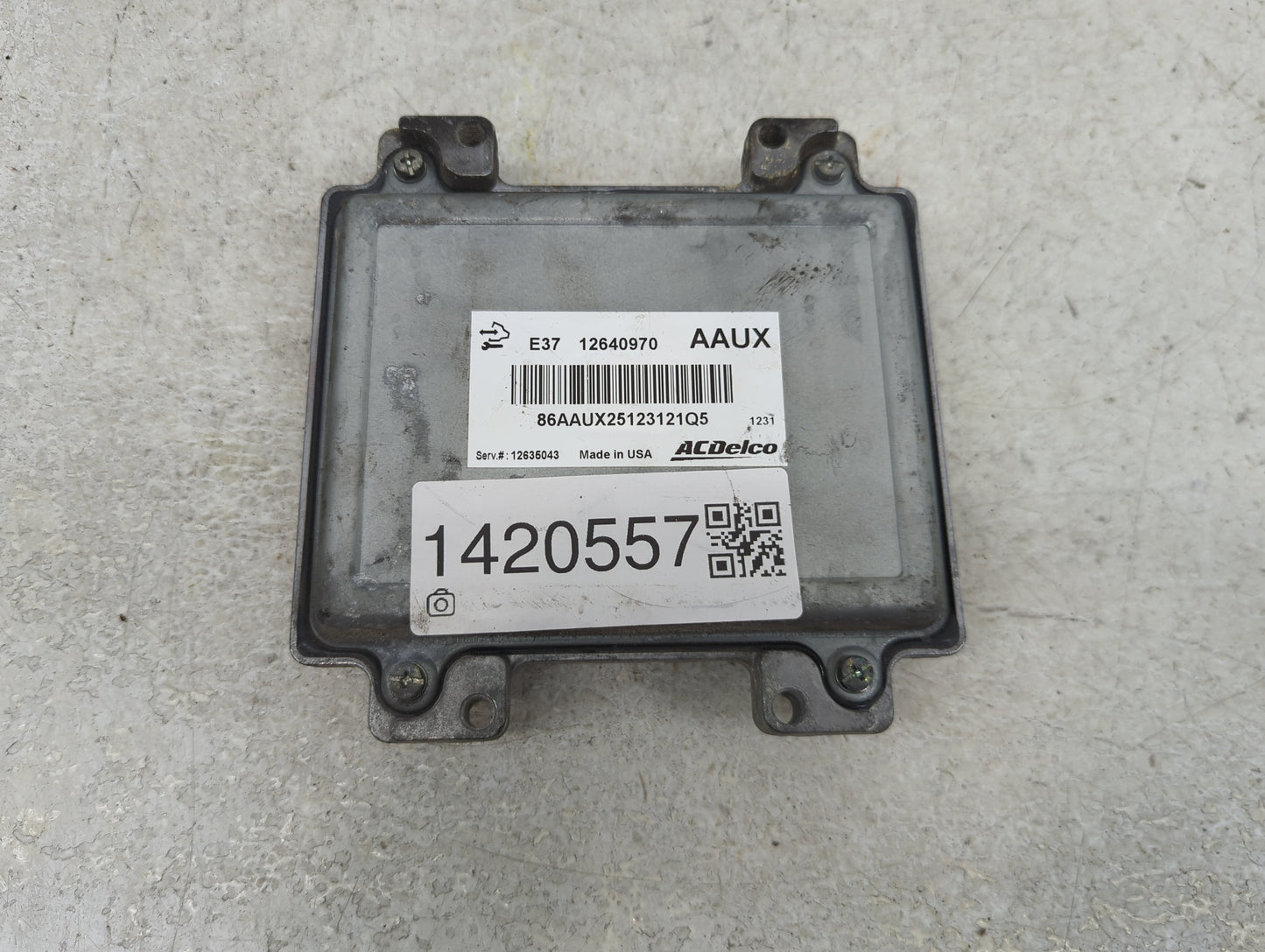 2010-2013 Chevrolet Silverado 1500 PCM Engine Control Computer ECU ECM PCU OEM P/N:12640970 Fits Fits 2010 2011 2012 2013 20