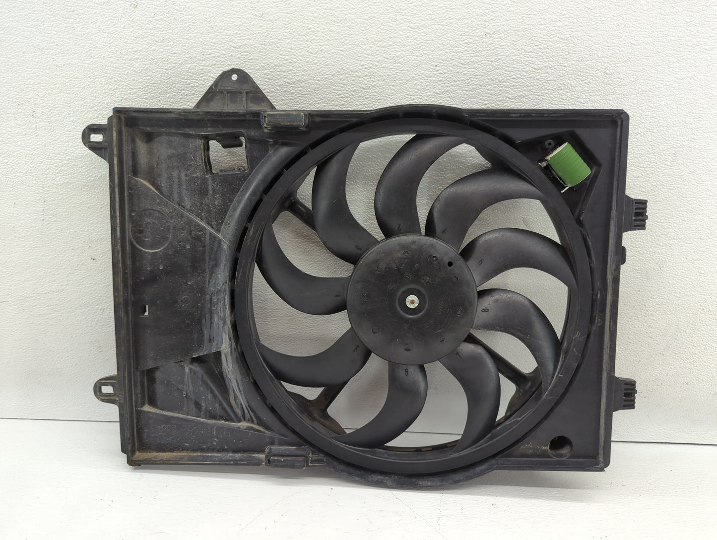 2012-2013 Chevrolet Sonic Left Radiator Fan Motor Assembly Black - Oemusedautoparts1.com