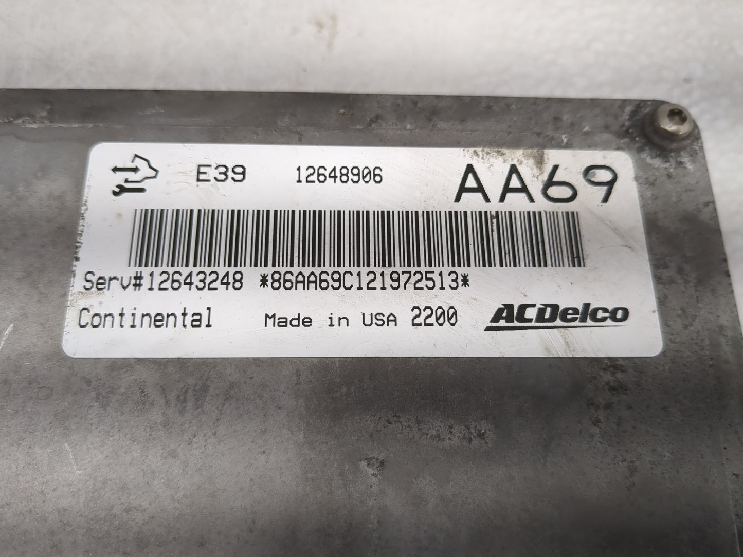 2012 Chevrolet Travrs PCM Engine Control Computer ECU ECM PCU OEM P/N:12648906 12643248 Fits Fits 2013 2014 2015 2016 OEM Us