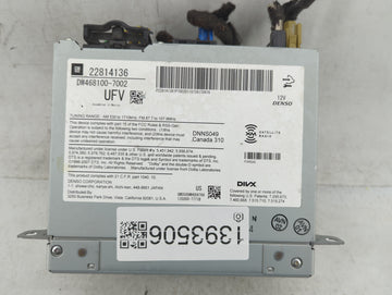 2012 Chevrolet Volt Radio AM FM Cd Player Receiver Replacement P/N:22814136 Fits OEM Used Auto Parts