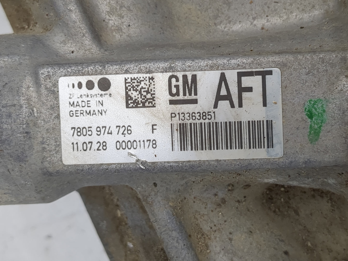 2011-2012 Chevrolet Volt Rack and Pinion Steering Gear Fits Fits 2011 2012 OEM Used Auto Parts - Oemusedautoparts1.com