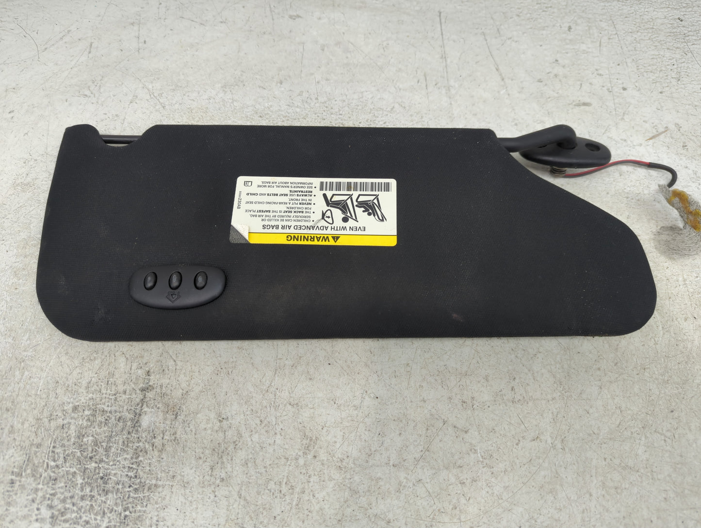 2011-2014 Chrysler 200 Sun Visor Shade Replacement Driver Left Mirror Fits Fits 2011 2012 2013 2014 OEM Used Auto Parts - Oe