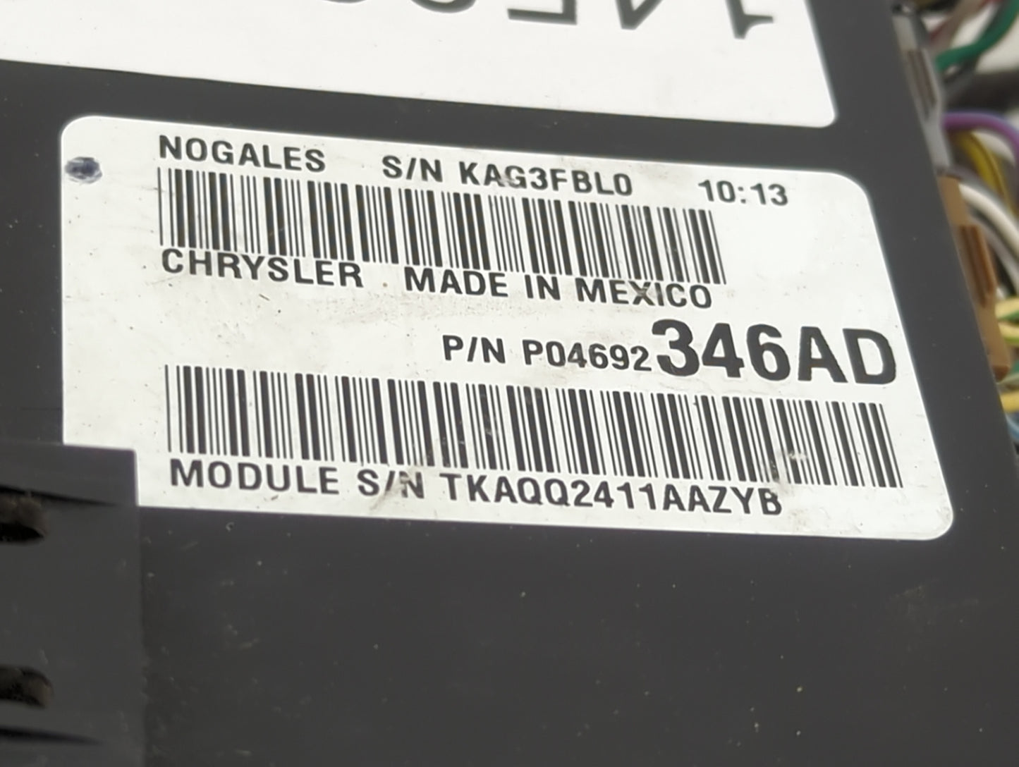 2011-2014 Chrysler 200 Fusebox Fuse Box Relay Module Tipm P04692346ad - Oemusedautoparts1.com
