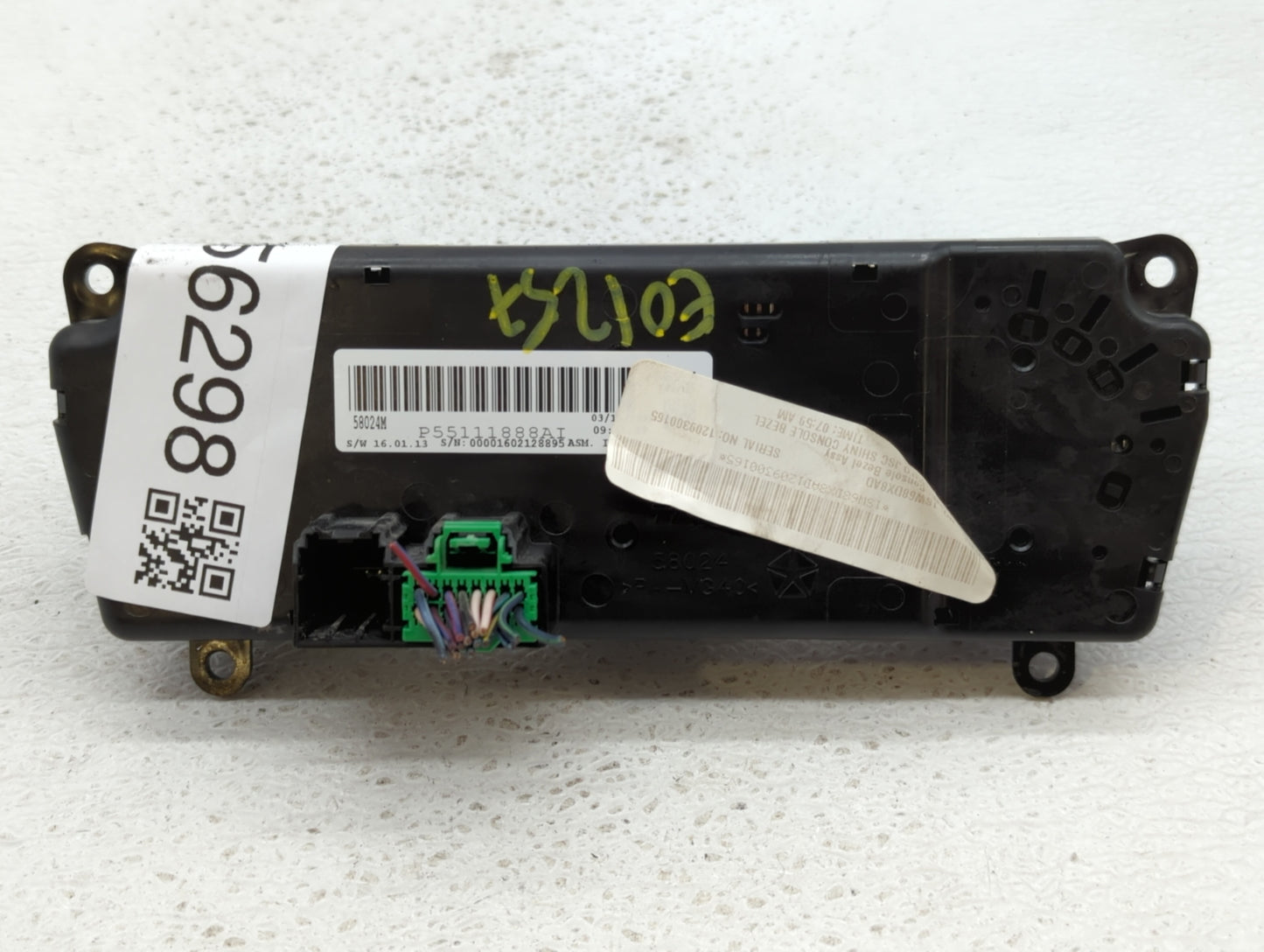 2011-2014 Chrysler 200 Climate Control Module Temperature AC/Heater Replacement P/N:1SW68DX8AD P55111888AI Fits OEM Used Aut