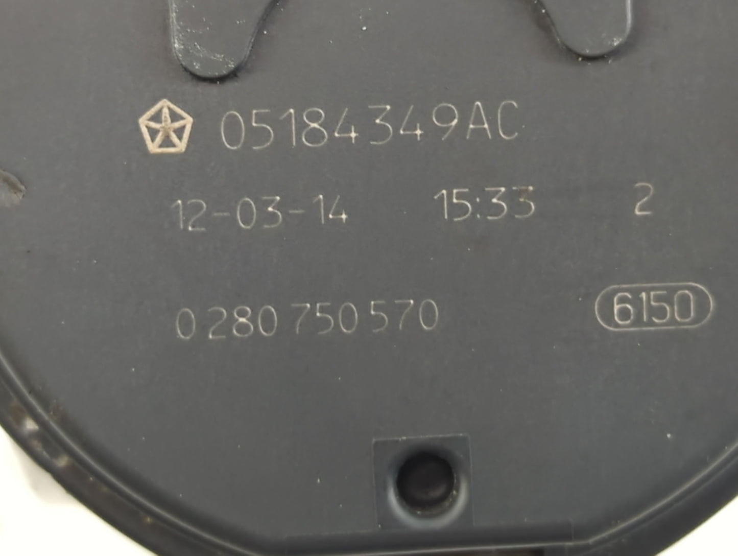 2011-2017 Chrysler 200 Throttle Body P/N:0 280 750 570 05184349AC Fits OEM Used Auto Parts - Oemusedautoparts1.com