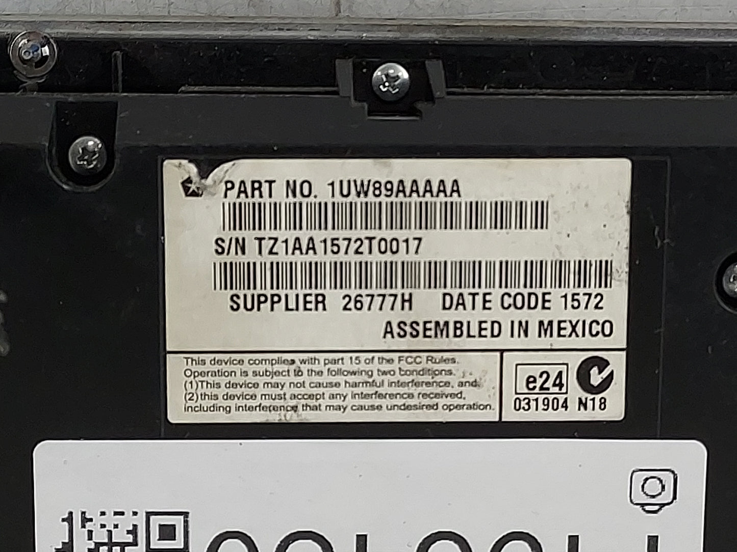 2011-2012 Chrysler 300 Climate Control Module Temperature AC/Heater Replacement P/N:1UW89AAAAA Fits Fits 2011 2012 OEM Used