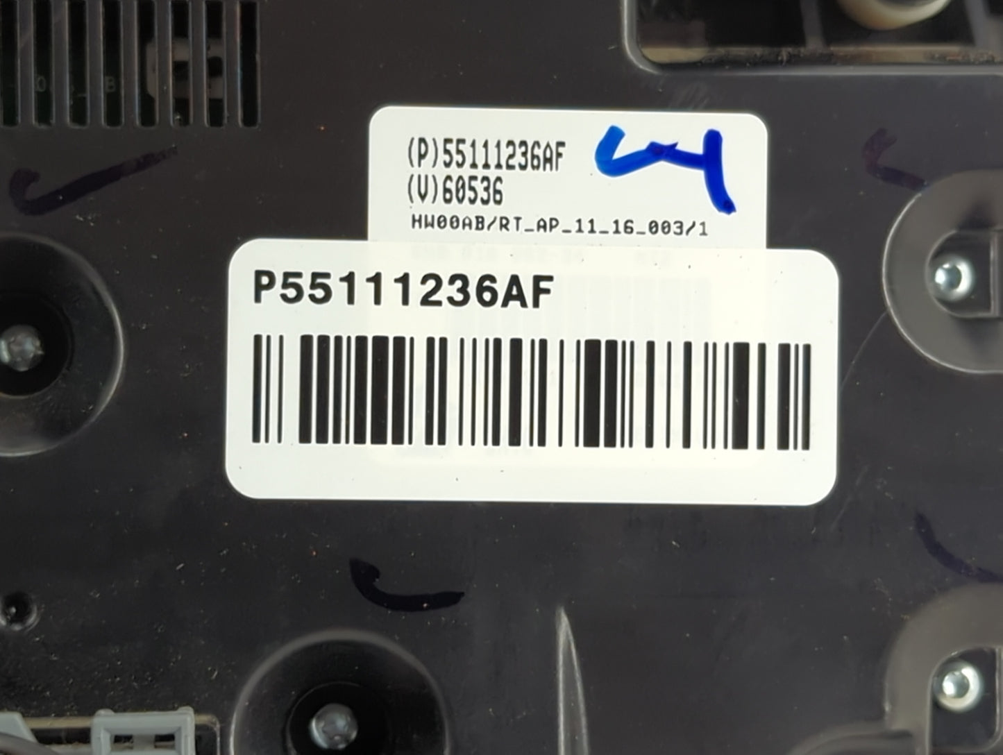 2011-2016 Chrysler Town & Country Climate Control Module Temperature AC/Heater Replacement P/N:P55111236AF 55111236AF Fits O