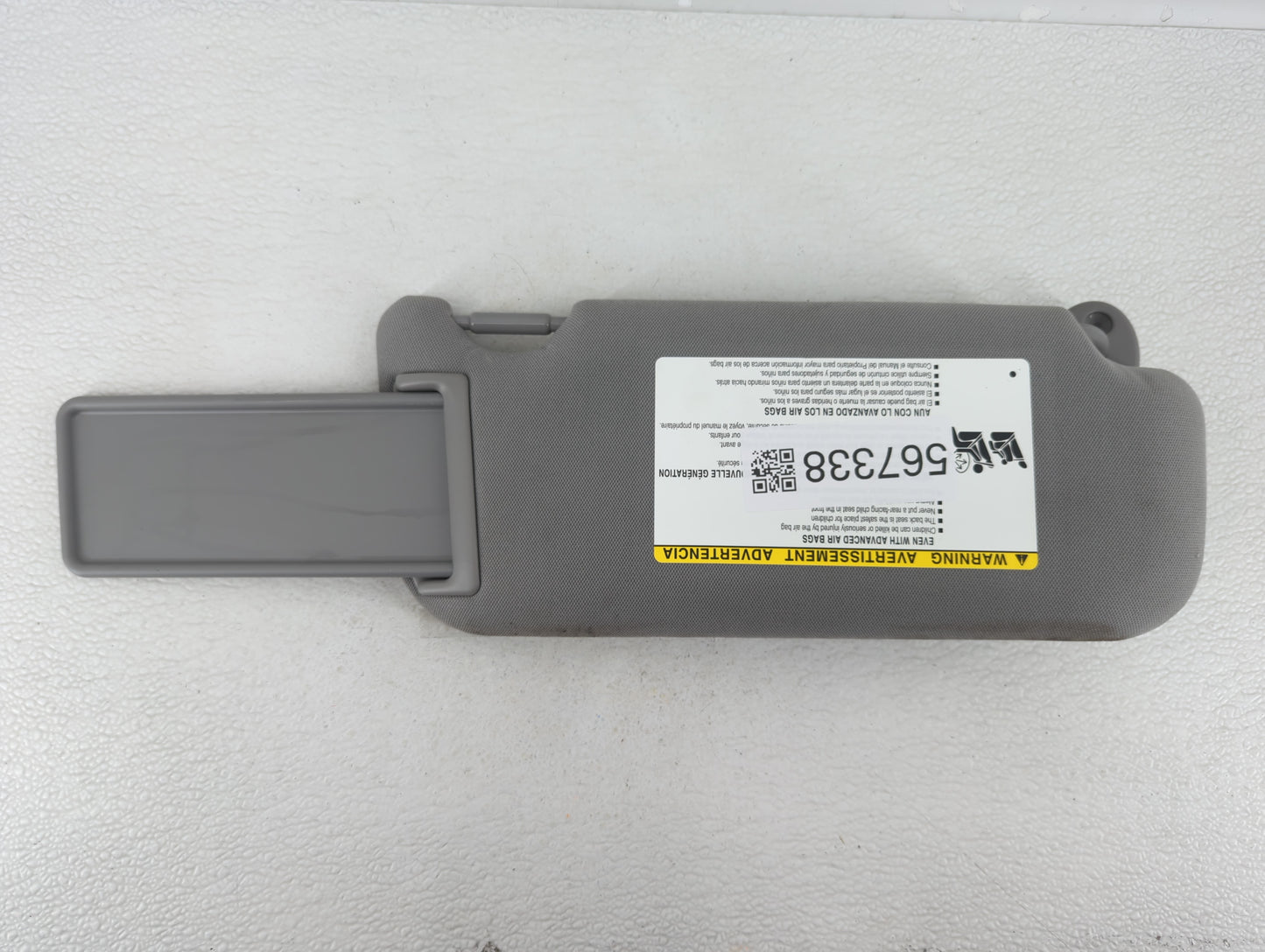 2011-2016 Chrysler Town & Country Sun Visor Shade Replacement Passenger Right Mirror Fits OEM Used Auto Parts - Oemusedautop