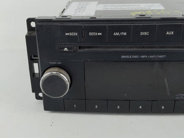 2011-2012 Dodge Avenger Radio AM FM Cd Player Receiver Replacement P/N:P05091195AB Fits Fits 2011 2012 OEM Used Auto Parts
