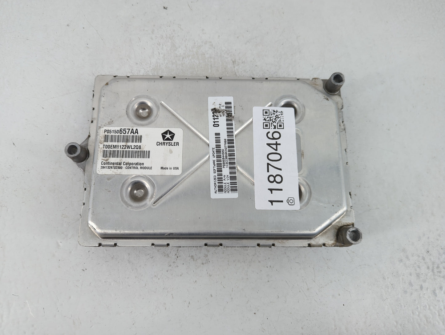 2012 Dodge Avenger PCM Engine Control Computer ECU ECM PCU OEM P/N:P05150657AA Fits OEM Used Auto Parts - Oemusedautoparts1.