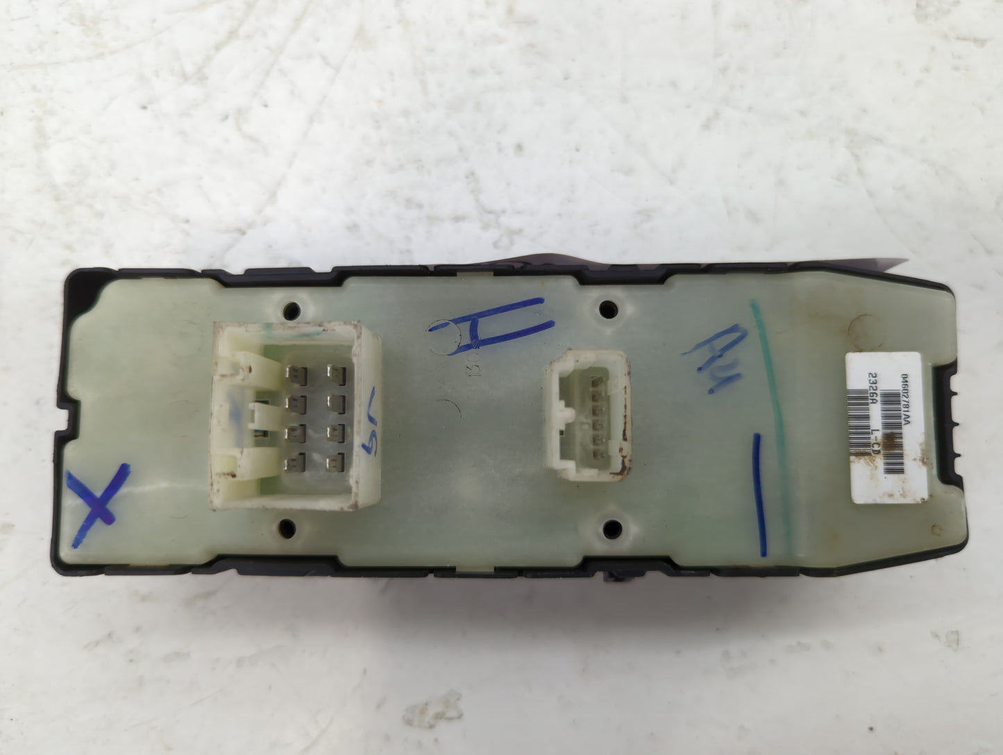 2011-2012 Dodge Caliber Master Power Window Switch Replacement Driver Side Left P/N:04602781AA Fits OEM Used Auto Parts - Oe