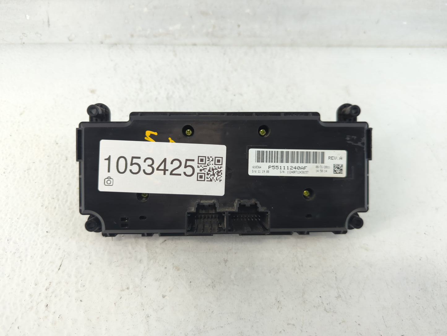 2012 Dodge Caravan Climate Control Module Temperature AC/Heater Replacement P/N:P55111240AF Fits OEM Used Auto Parts - Oemus
