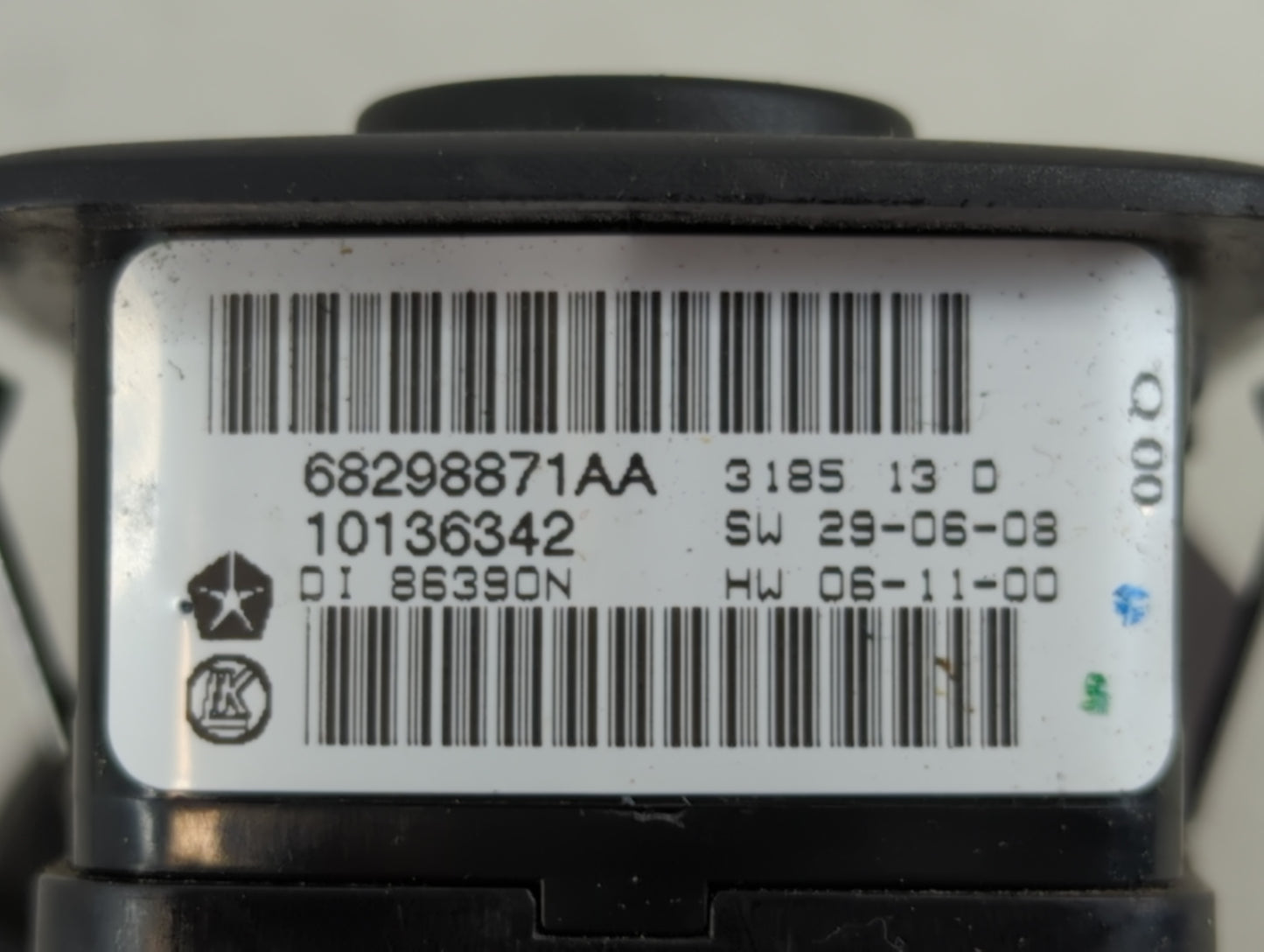 2012 Dodge Caravan Master Power Window Switch Replacement Driver Side Left P/N:68298871AA Fits Fits 2013 2014 2015 2016 OEM