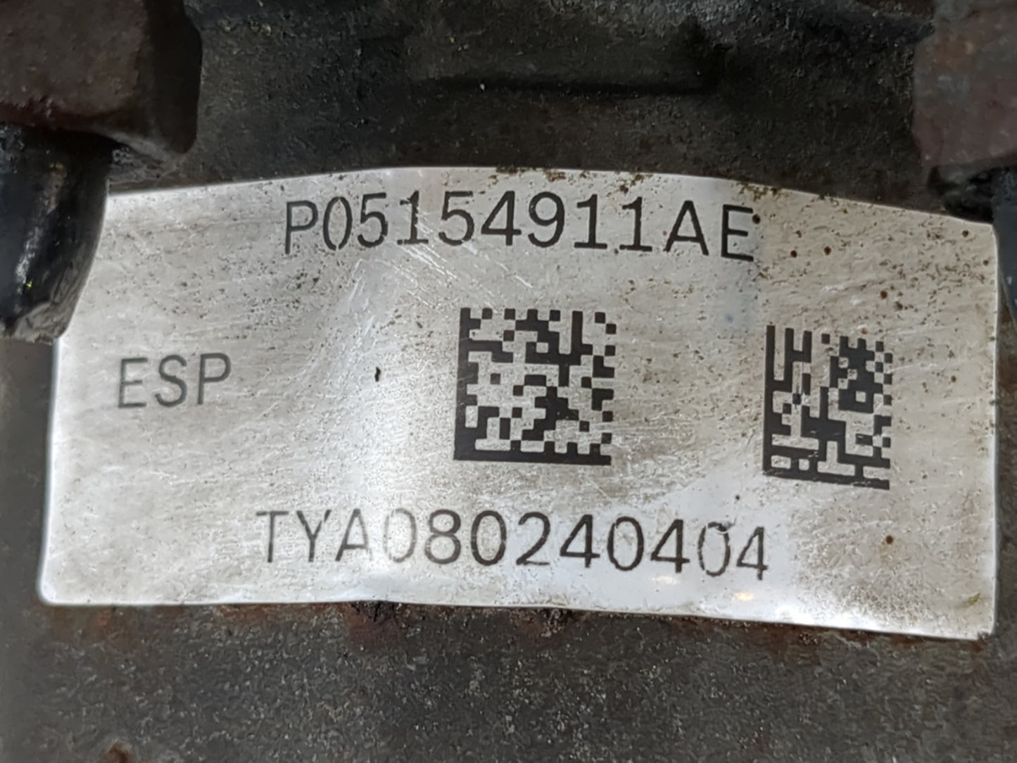 2012 Dodge Caravan ABS Pump Control Module Replacement P/N:P05154911AE Fits OEM Used Auto Parts - Oemusedautoparts1.com