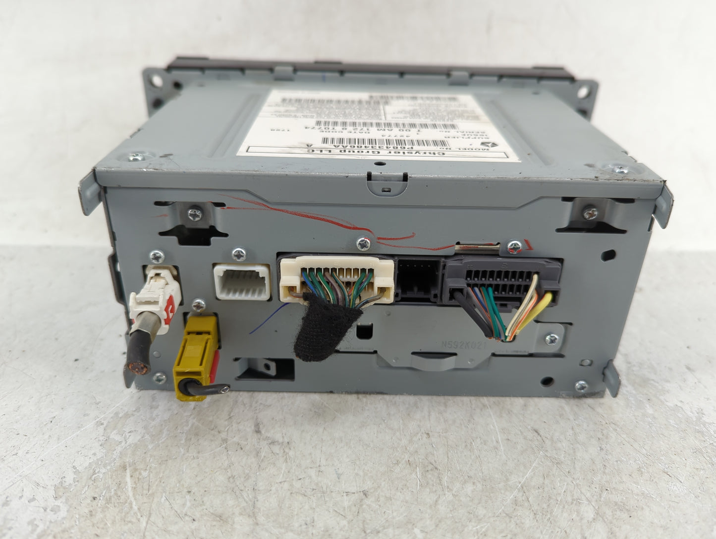 2012 Dodge Caravan Radio AM FM Cd Player Receiver Replacement P/N:68433486AA Fits Fits 2013 2014 2015 2016 2017 2018 2019 20