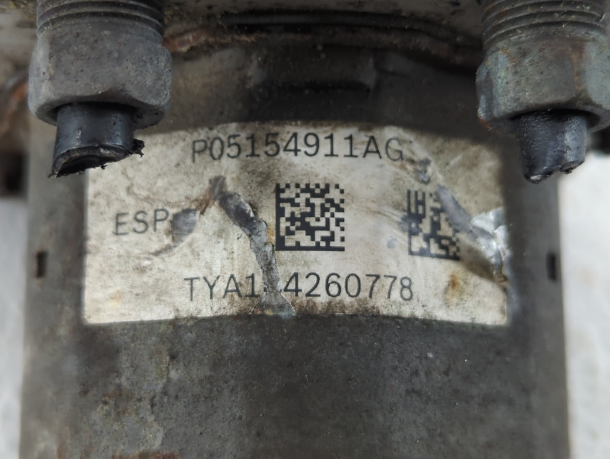 2012 Dodge Caravan Anti-Lock Brake ABS Pump Module Actuator OEM P/N:P05154911AG Fits OEM Used Auto Parts - Oemusedautoparts1