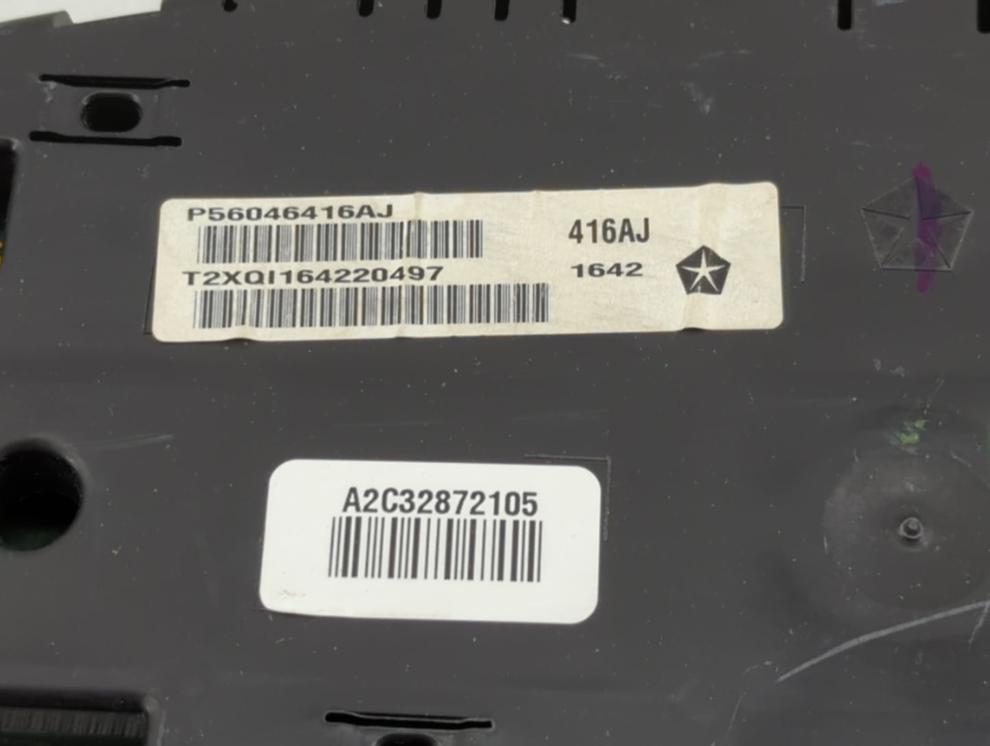 2012 Dodge Charger Instrument Cluster Speedometer Gauges P/N:P56046416AJ Fits OEM Used Auto Parts - Oemusedautoparts1.com