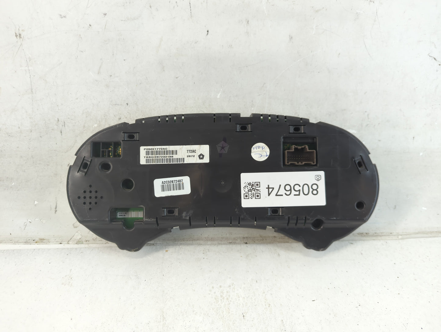 2012 Dodge Charger Instrument Cluster Speedometer Gauges P/N:P05091772AC Fits OEM Used Auto Parts - Oemusedautoparts1.com