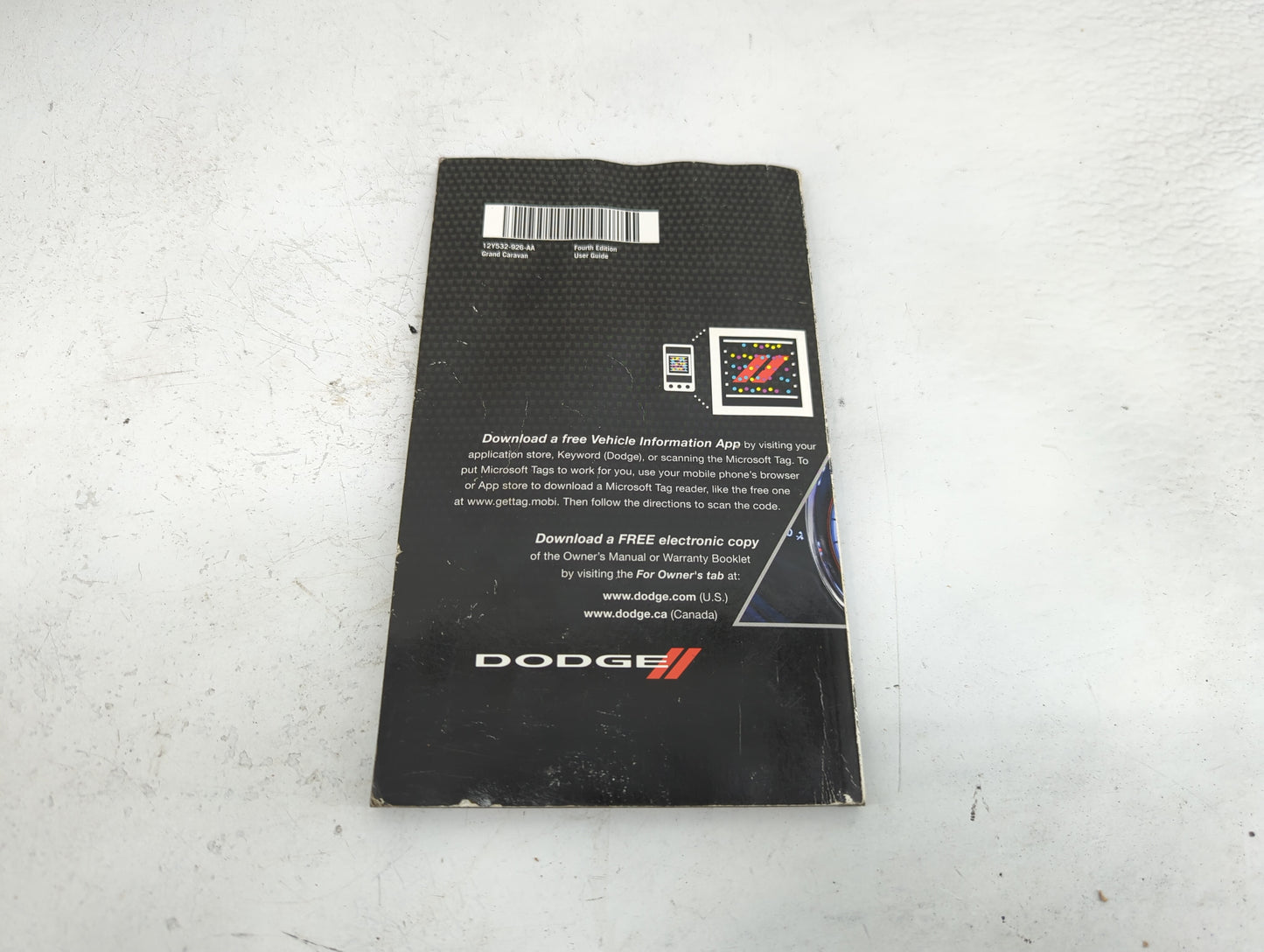 2012 Dodge Grand Caravan Owners Manual Book Guide P/N:12Y532-926-AA OEM Used Auto Parts - Oemusedautoparts1.com