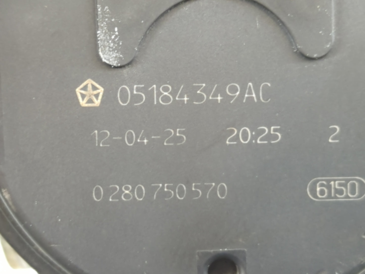 2011-2020 Dodge Grand Caravan Throttle Body P/N:0 280 750 570 05184349AC Fits OEM Used Auto Parts - Oemusedautoparts1.com