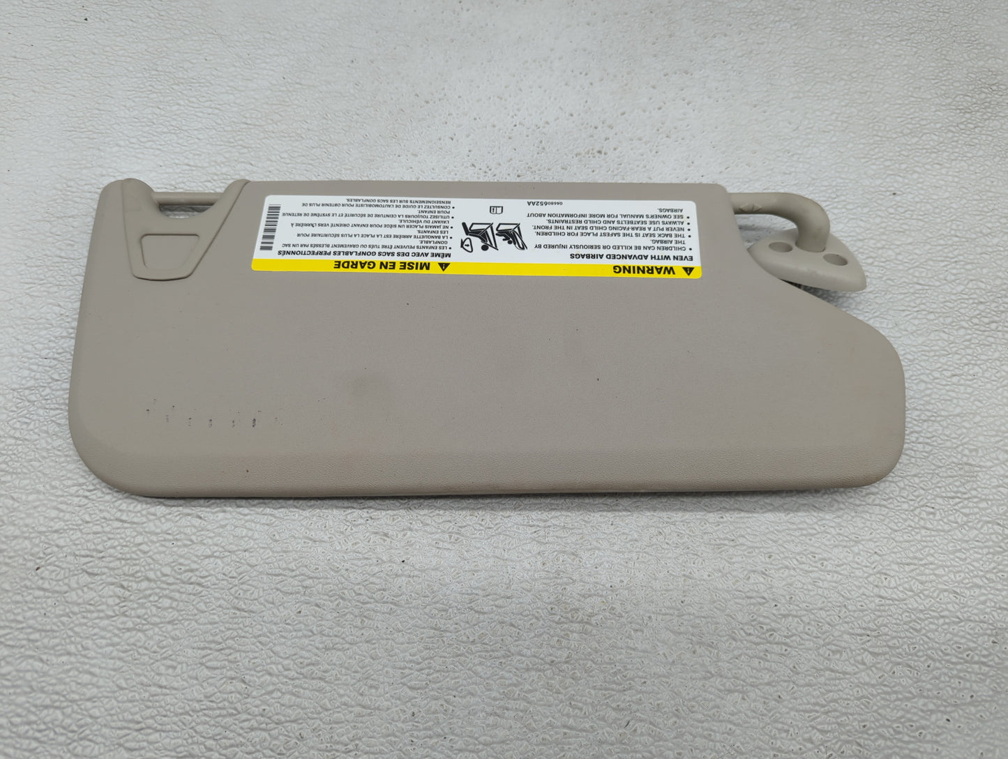 2012 Dodge Journey Sun Visor Shade Replacement Driver Left Mirror Fits OEM Used Auto Parts - Oemusedautoparts1.com