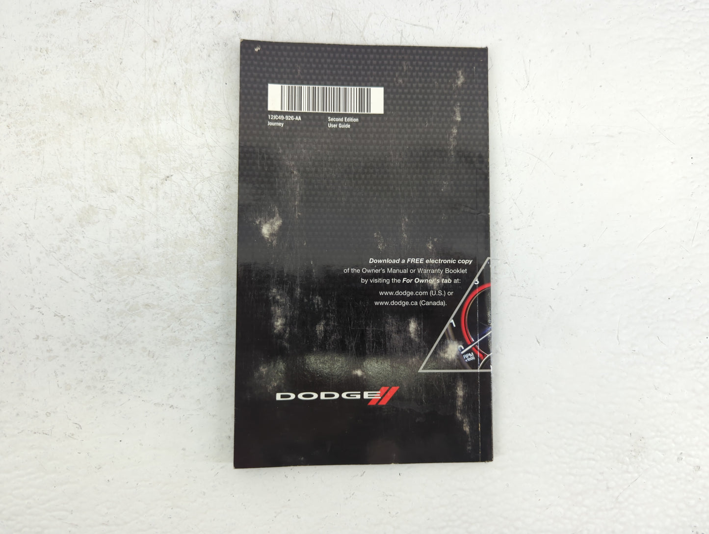 2012 Dodge Journey Owners Manual Book Guide P/N:12JC46-926-AA OEM Used Auto Parts - Oemusedautoparts1.com