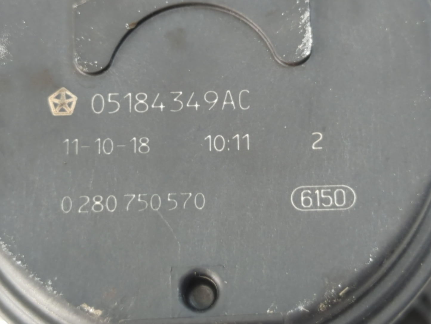 2011-2019 Dodge Journey Throttle Body P/N:0 280 750 570 05184349AC Fits OEM Used Auto Parts - Oemusedautoparts1.com