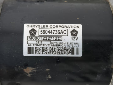 2012 Dodge Ram 1500 Car Starter Motor Solenoid OEM P/N:M000T23271ZC 56044736AC Fits OEM Used Auto Parts