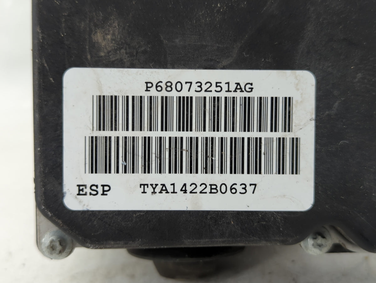 2012-2017 Fiat 500 Anti-Lock Brake ABS Pump Module Actuator OEM P/N:68073251AG 68073351AD Fits Fits 2012 2013 2014 2015 2016