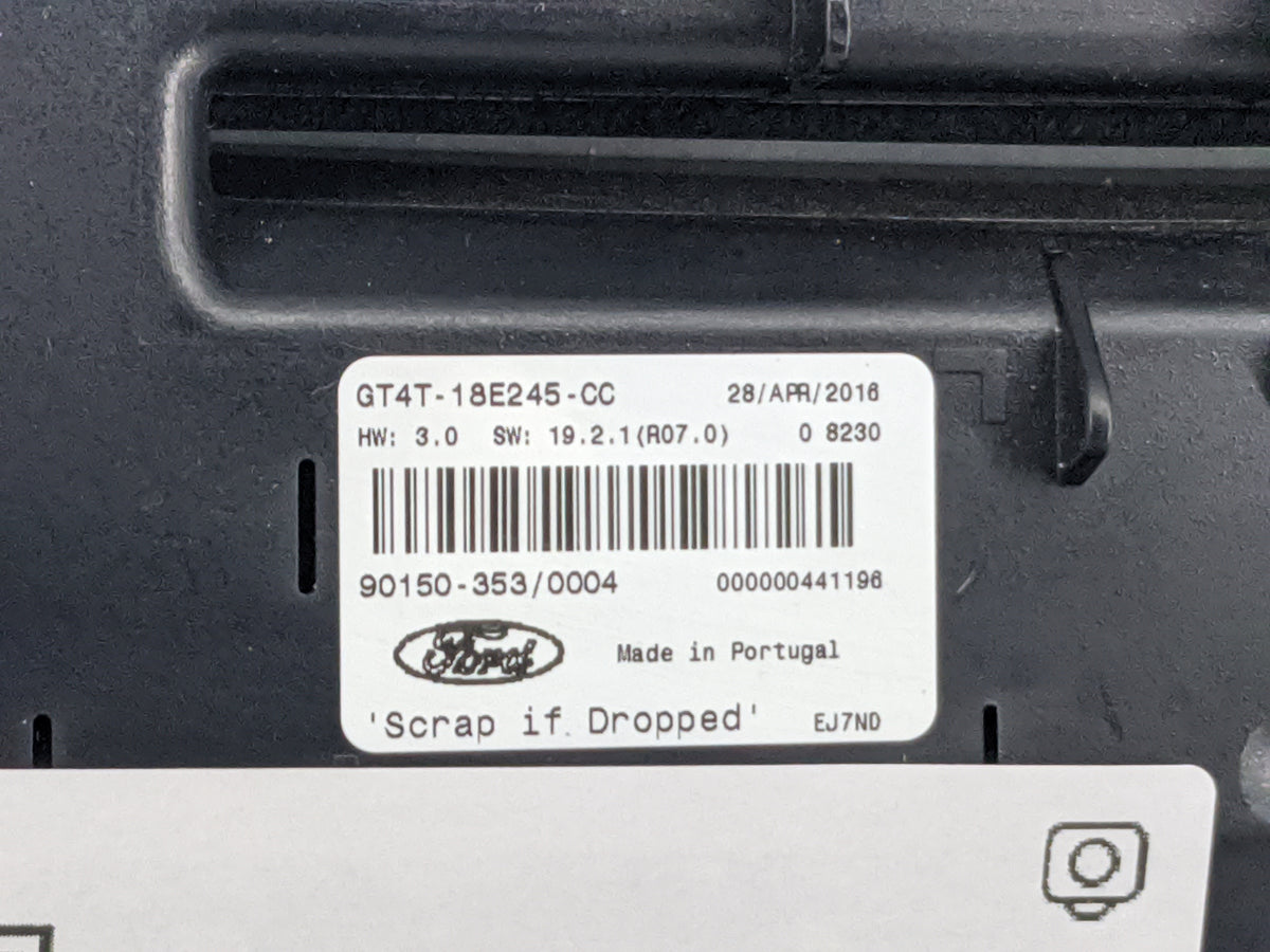 2012 Ford Edge Climate Control Module Temperature AC/Heater Replacement P/N:GT4T-18E245-CC Fits OEM Used Auto Parts - Oemuse