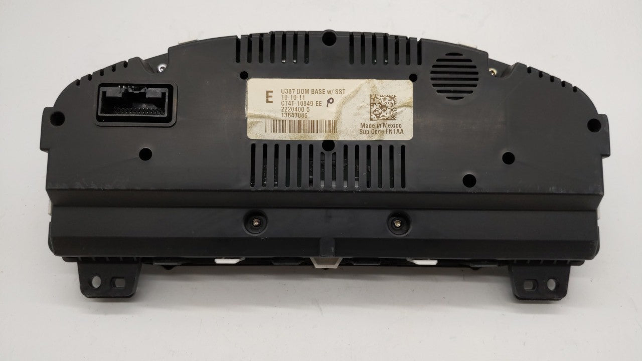 2012 Ford Edge Instrument Cluster Speedometer Gauges P/N:CT4T-10849-EE CT4T-10849-EG Fits OEM Used Auto Parts - Oemusedautop