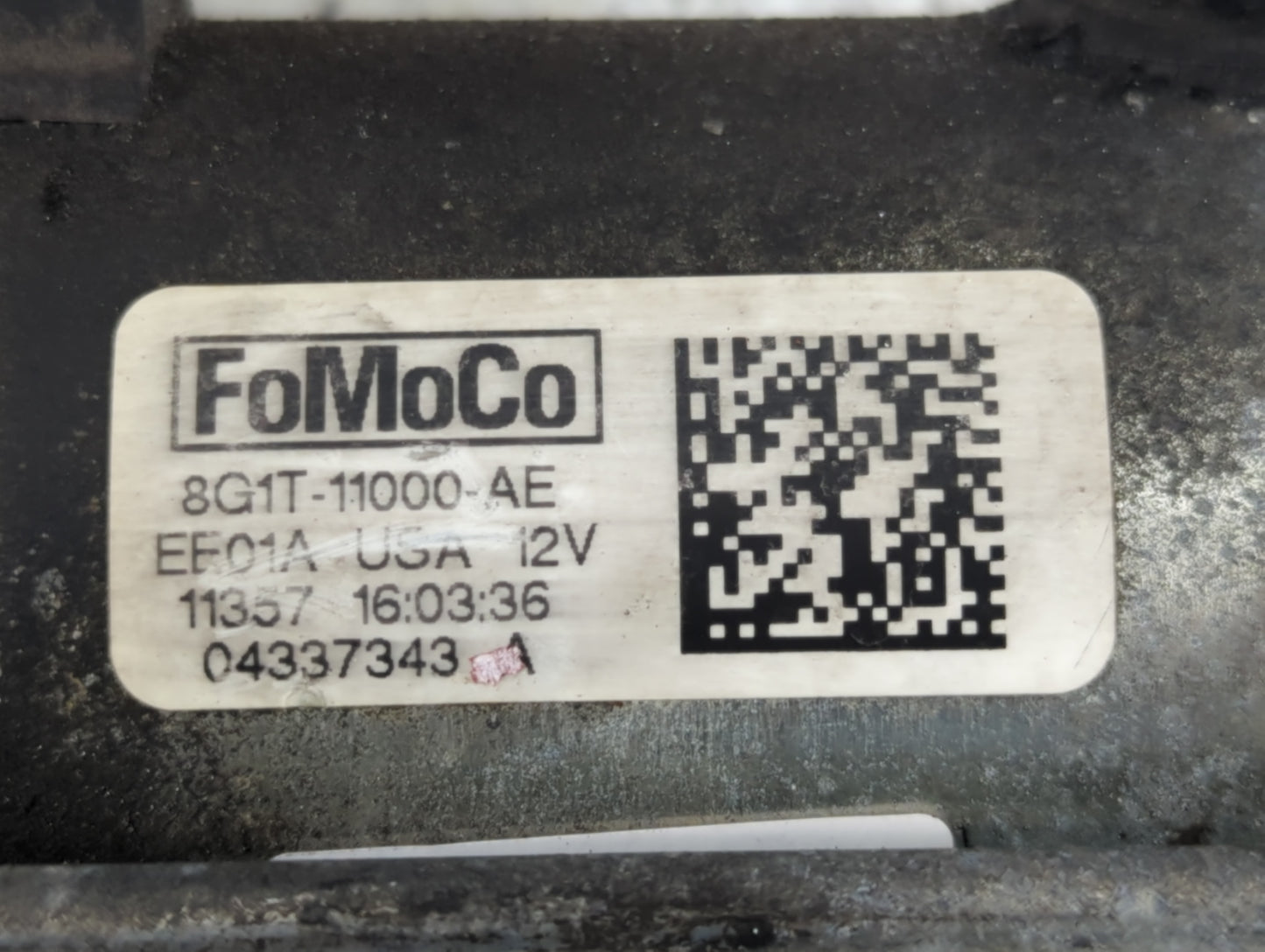 2007-2018 Ford Edge Car Starter Motor Solenoid OEM P/N:04337343 8G1T-11000-AE Fits OEM Used Auto Parts - Oemusedautoparts1.c