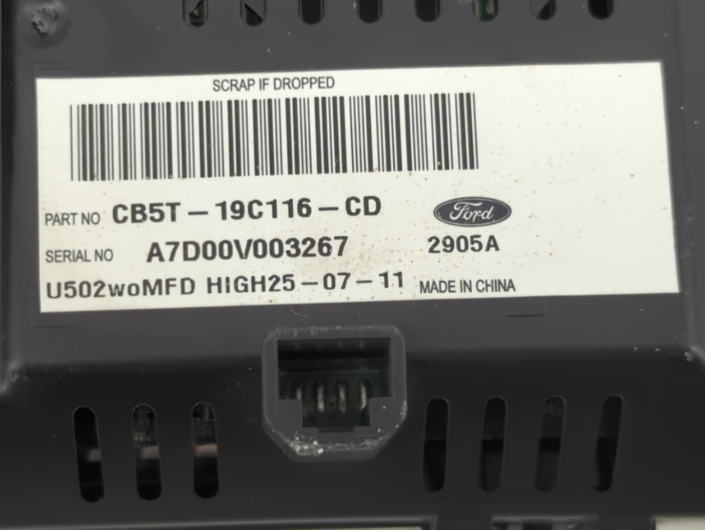 2012-2012 Ford Explorer Information Display Screen - Oemusedautoparts1.com