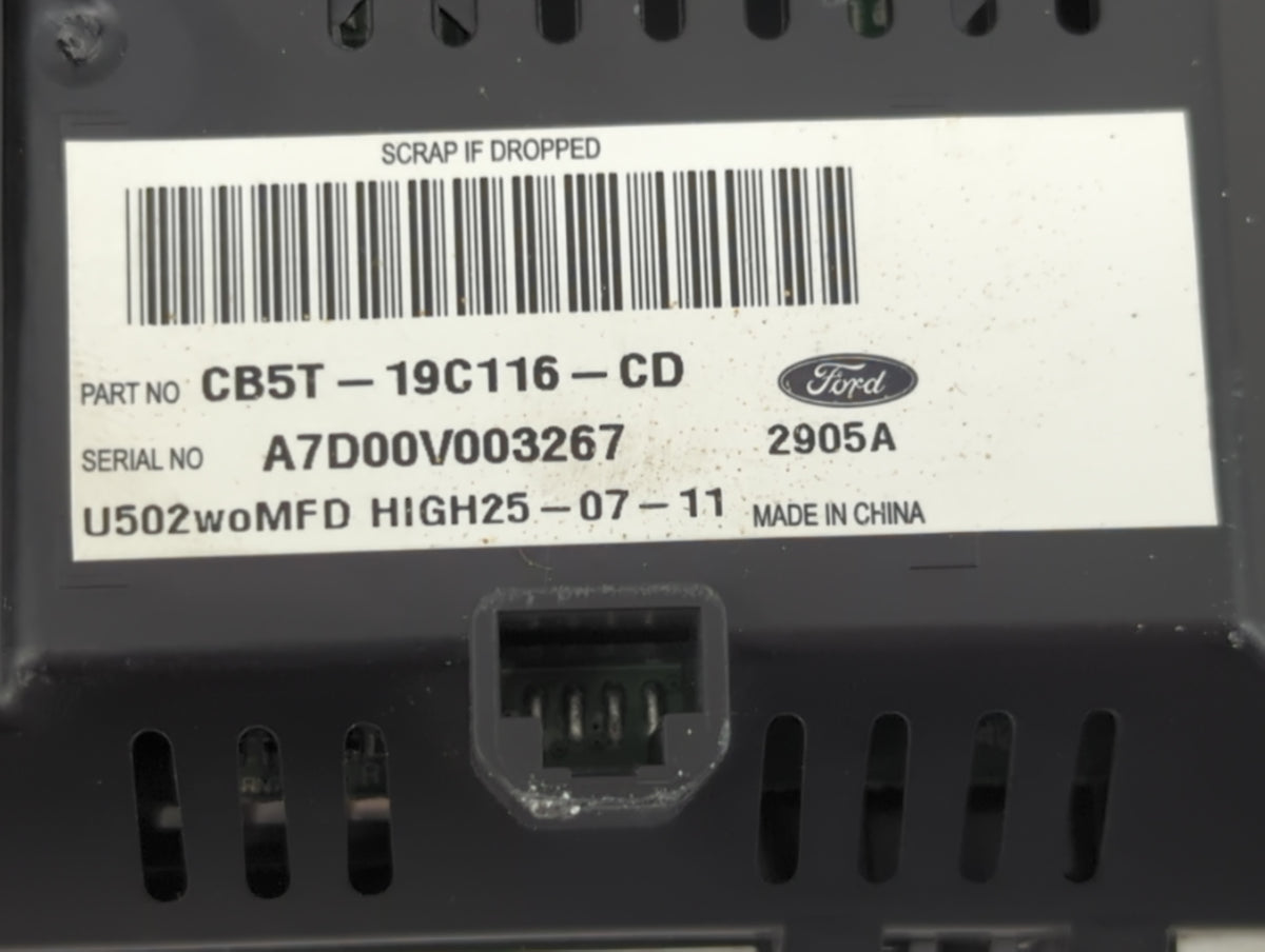 2012-2012 Ford Explorer Information Radio Display Screen - Oemusedautoparts1.com