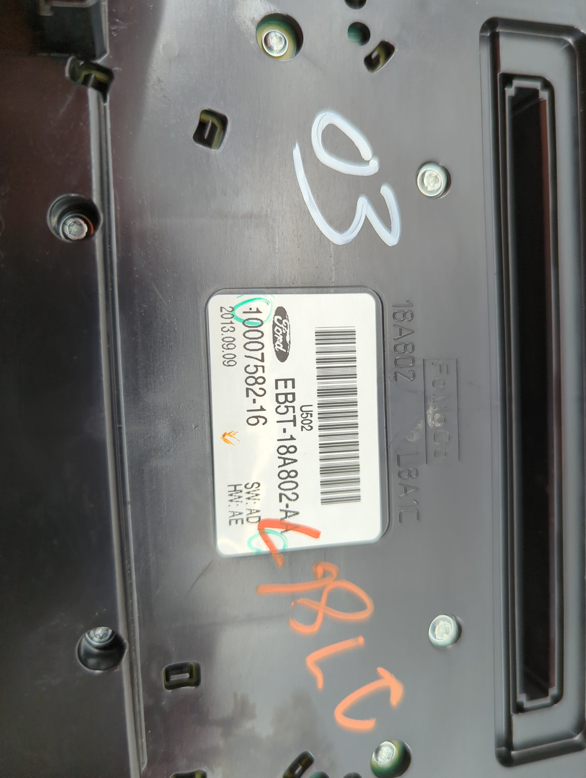 2012 Ford Explorer Climate Control Module Temperature AC/Heater Replacement P/N:EB5T-18A802-AD 10007582-16 Fits OEM Used Aut