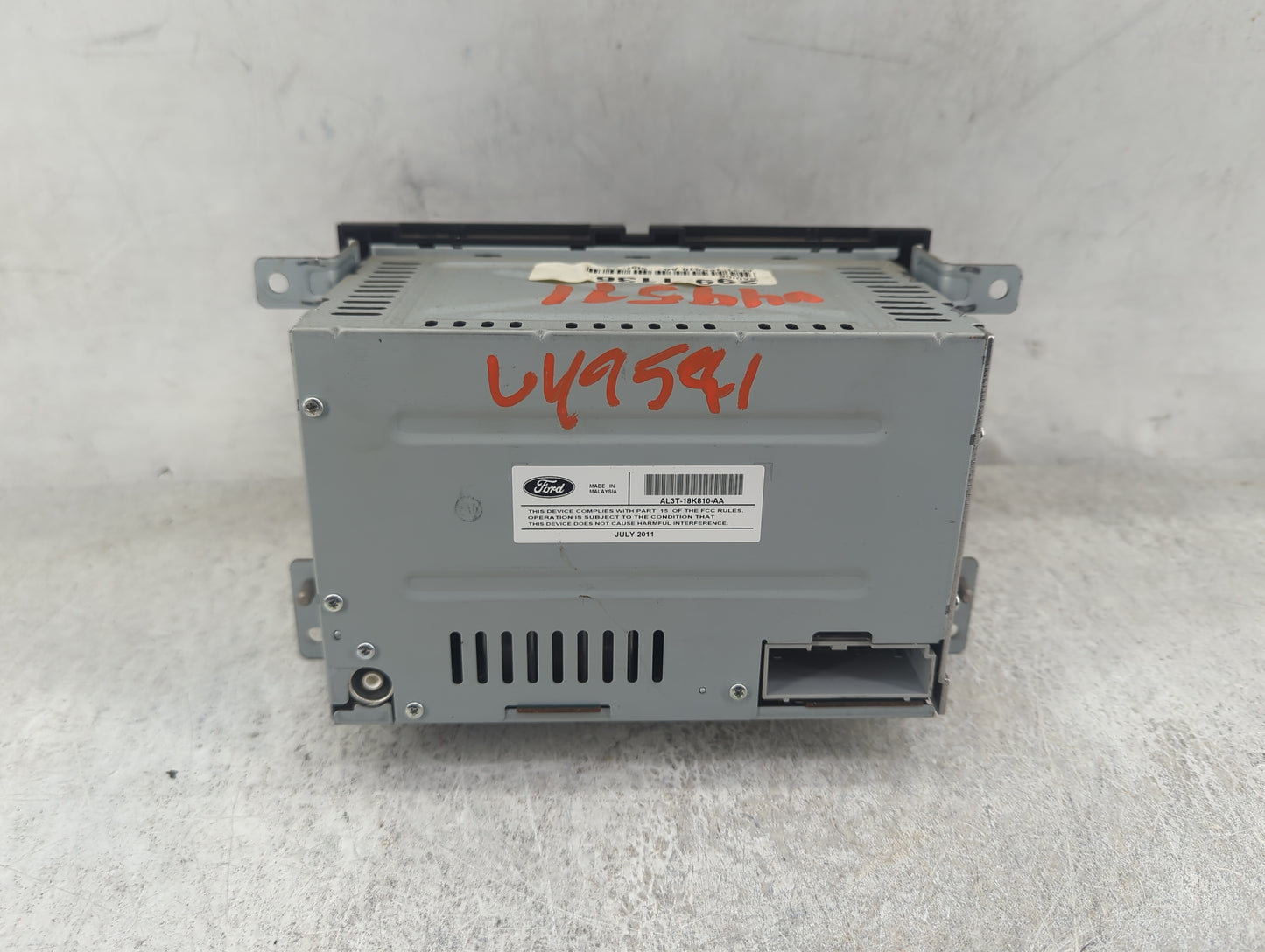 2012 Ford F150 Radio AM FM Cd Player Receiver Replacement P/N:AL3T-18K810-AA AL3T 18K810 AA Fits Fits 2010 2011 2013 OEM Use
