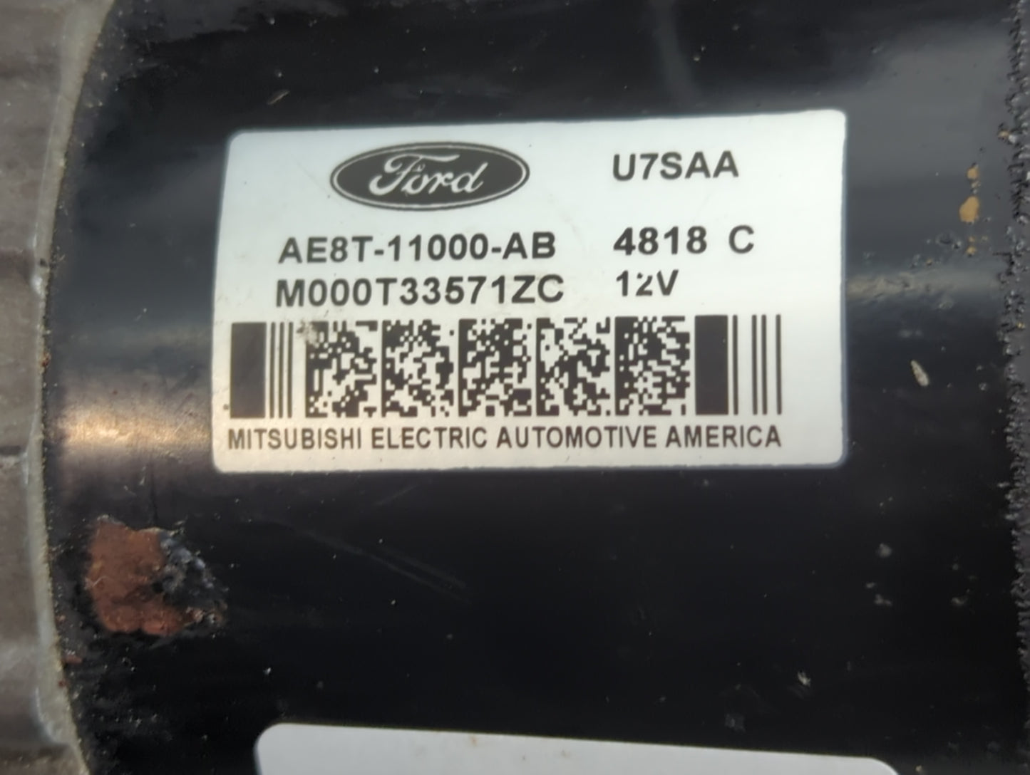 2011-2019 Ford Fiesta Car Starter Motor Solenoid OEM P/N:AE8T-11000-AB Fits Fits 2011 2012 2013 2014 2015 2016 2017 2018 201