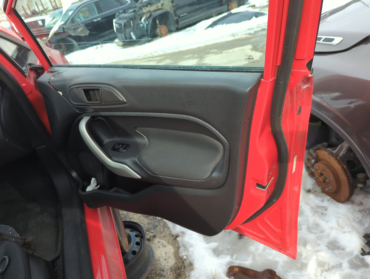 2012 Ford Fiesta Front Right Passenger Interior Door Panel Trim - Oemusedautoparts1.com