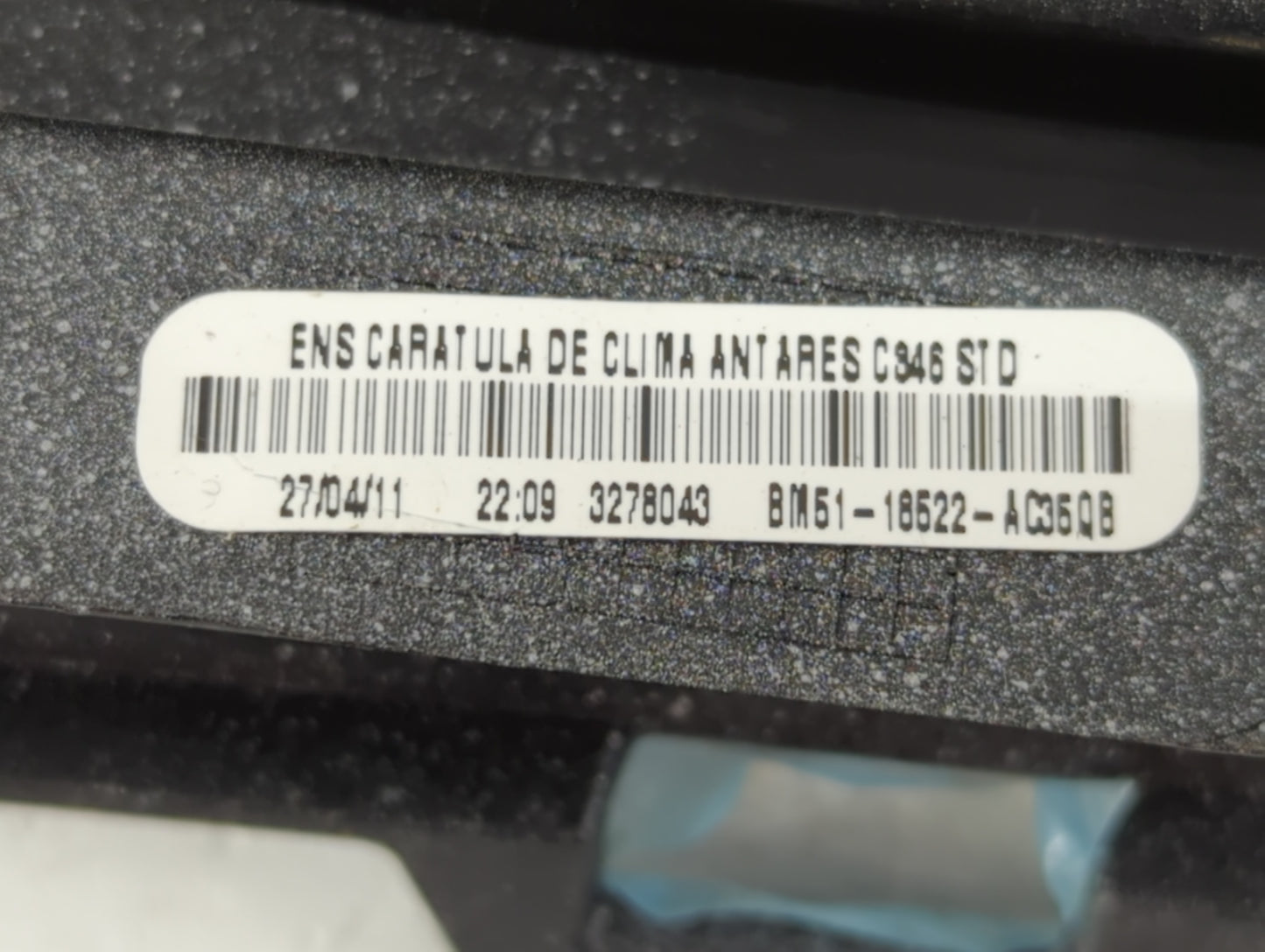 2012 Ford Focus Climate Control Module Temperature AC/Heater Replacement P/N:BM51-18522-AC3 Fits OEM Used Auto Parts - Oemus