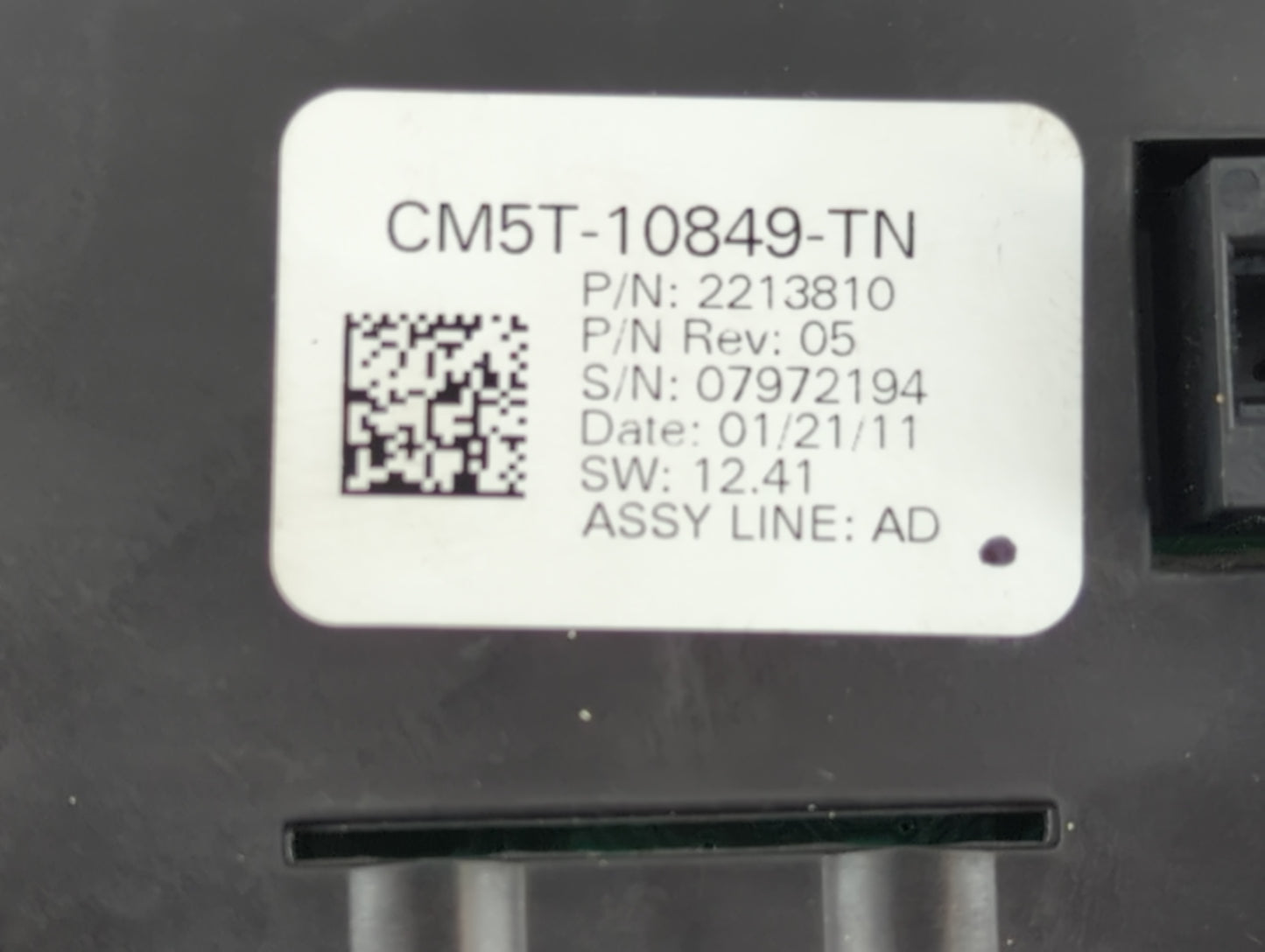 2012 Ford Focus Instrument Cluster Speedometer Gauges P/N:CM5T-10849-TN Fits OEM Used Auto Parts - Oemusedautoparts1.com