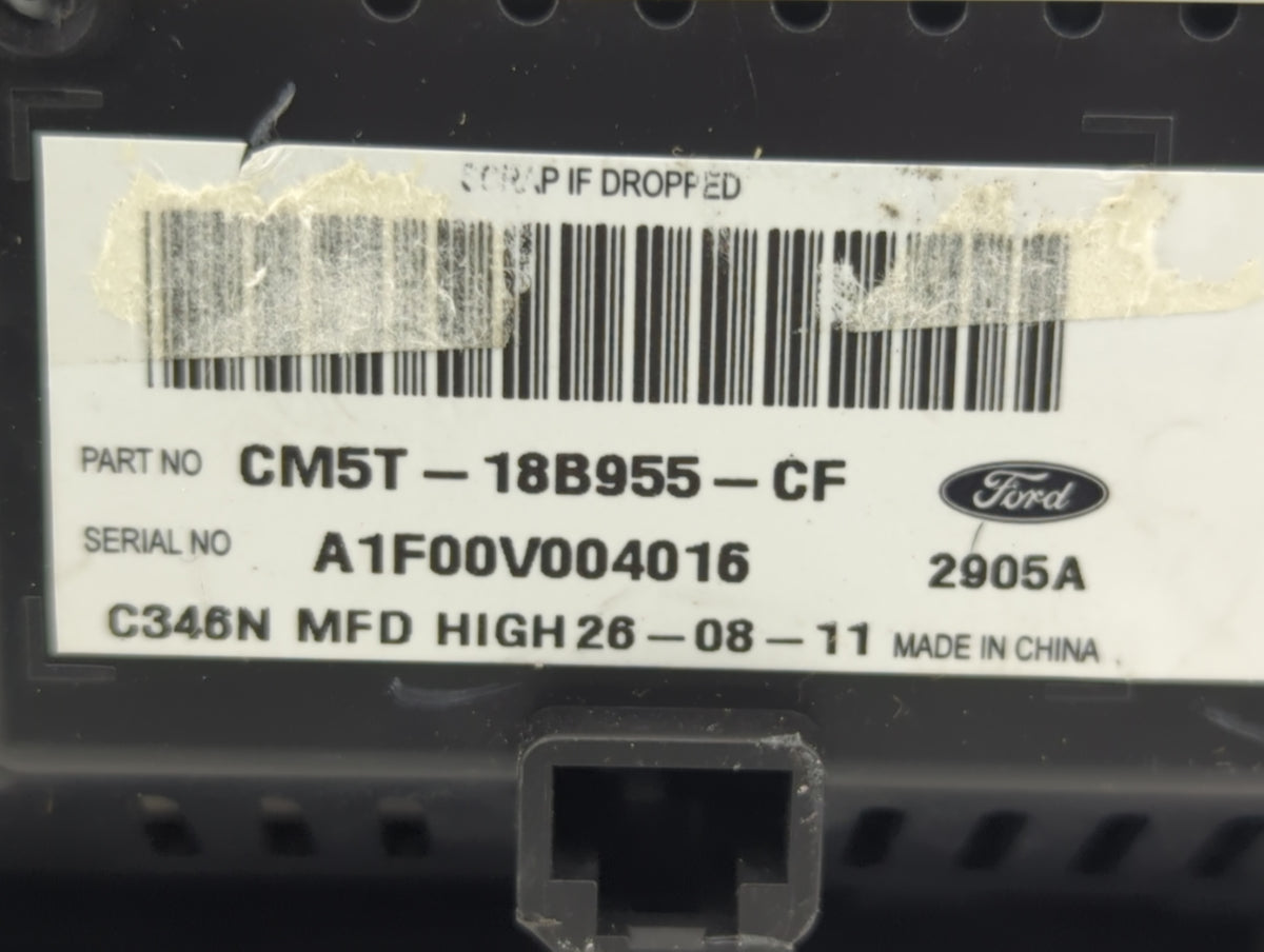 2012-2012 Ford Focus Information Radio Display Screen 1281503 - Oemusedautoparts1.com
