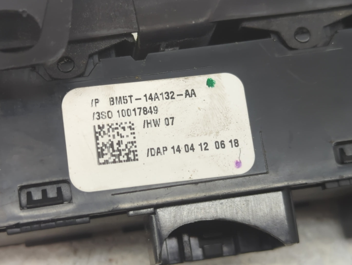 2012-2018 Ford Focus Master Power Window Switch Replacement Driver Side Left P/N:BM5T-14A132-AA Fits OEM Used Auto Parts - O