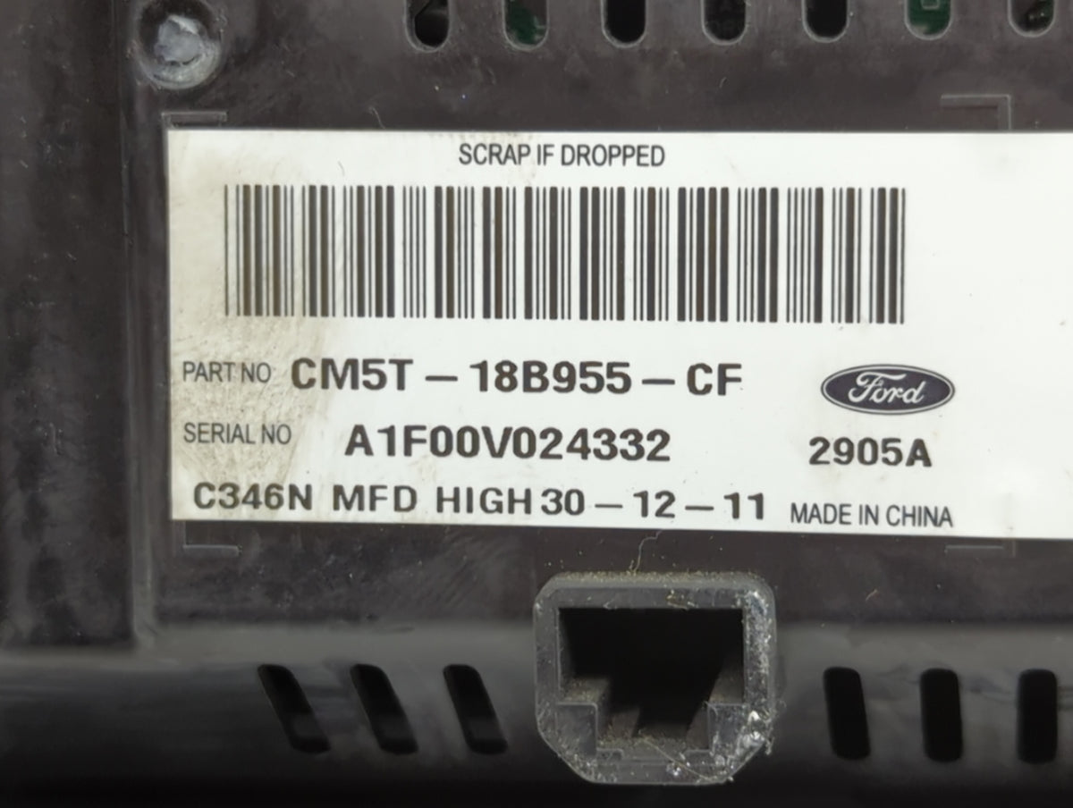 2012-2014 Ford Focus Information Radio Display Screen 1433456 - Oemusedautoparts1.com