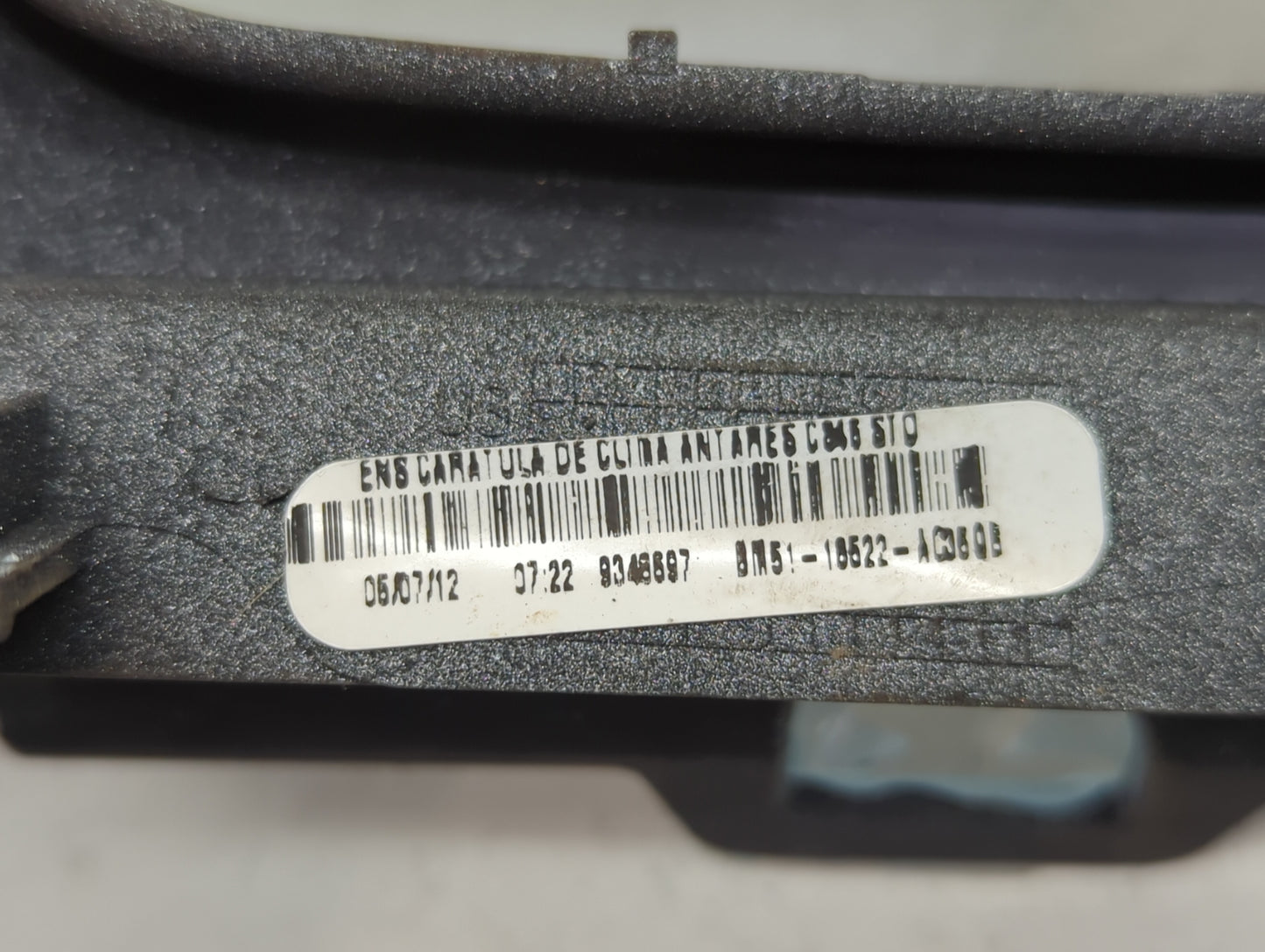 2012 Ford Focus Climate Control Module Temperature AC/Heater Replacement P/N:BM51-18522-A 9345697 Fits OEM Used Auto Parts -
